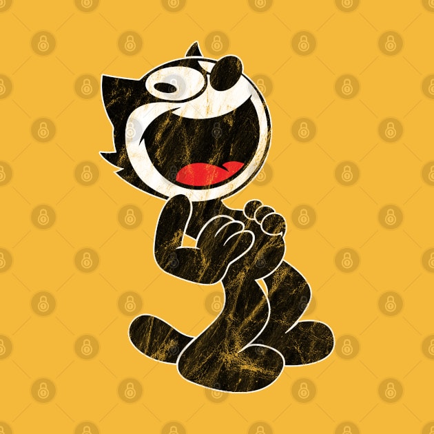 Laughing Felix the Cat Retro by Cultture