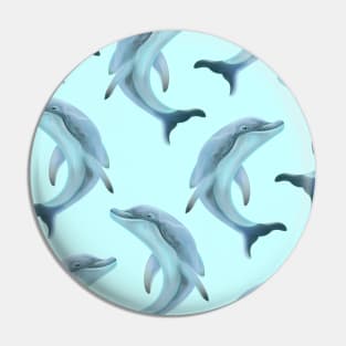 Dolphins Pattern Pin