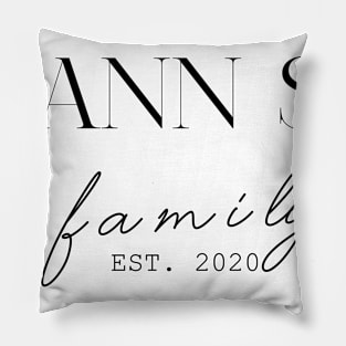 Mann Sr Family EST. 2020, Surname, Mann Sr Pillow