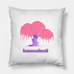 Ice Cream Tree Pixelart Pillow