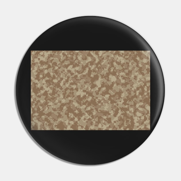 Brown Military Desert Camo Pin by 3QuartersToday