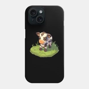 Udderly Adorable Princess Chibi Isometric Cow Phone Case