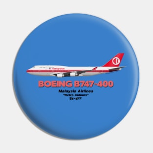 Boeing B747-400 - Malaysia Airlines "Retro Colours" Pin