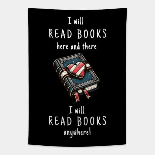 Heart Book, Book Lover and Readers Tapestry