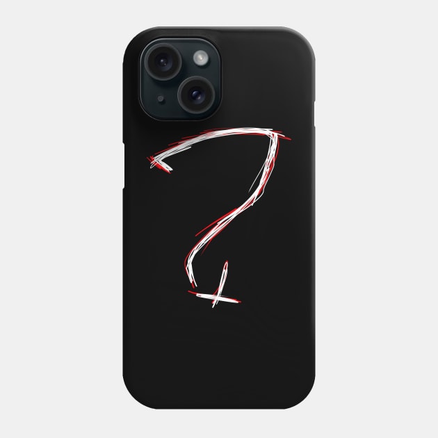 Question Mark Phone Case by Demonic cute cat