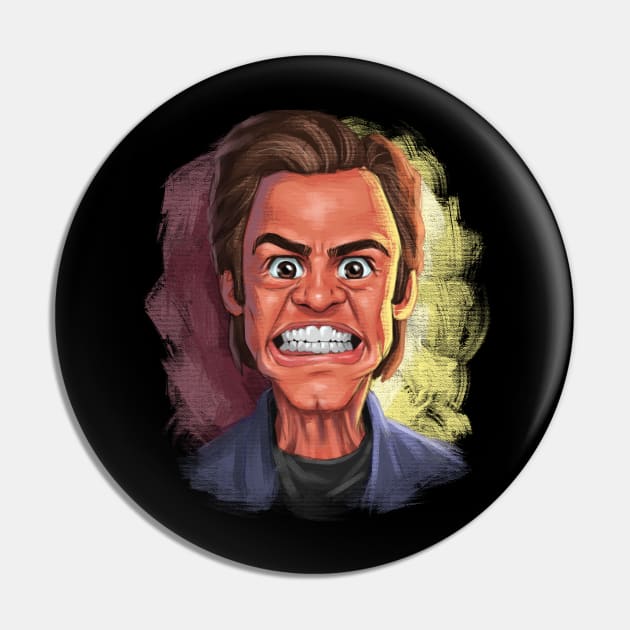 Jim Carrey Digital Painting Pin by Manlangit Digital Studio