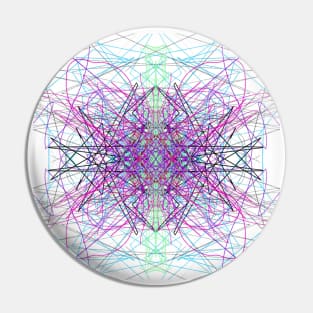 Mandala Geometric line art pattern Pin