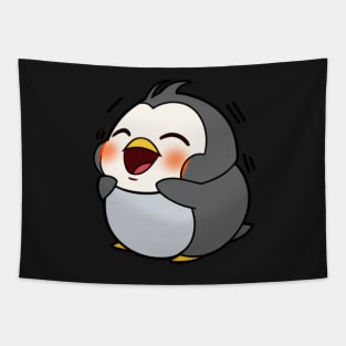 Cute Laughing Penguin Kawaii Tapestry