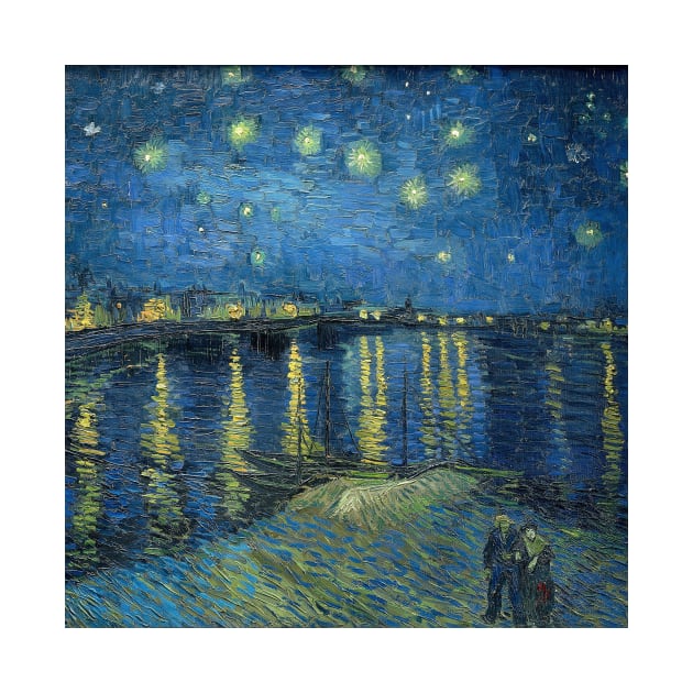 Vincent Van Gogh- Starry Night Over the Rhone by SybaDesign