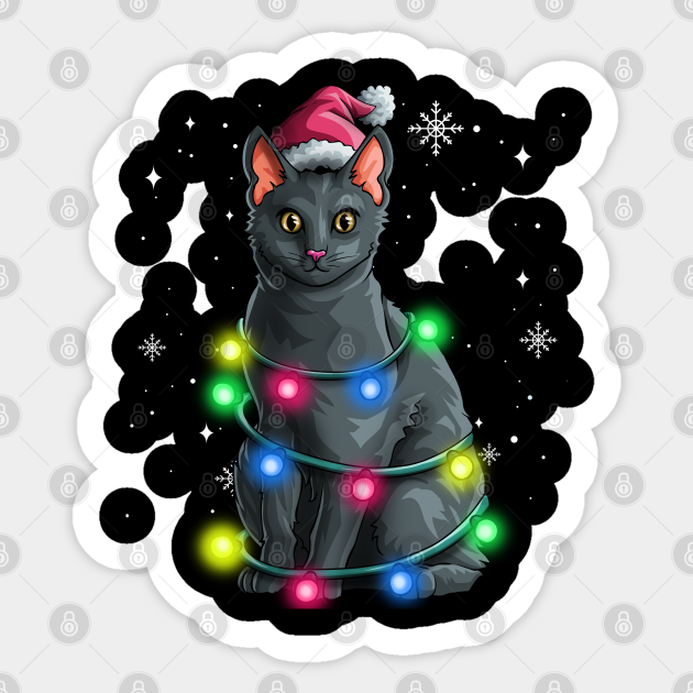 black cat christmas tree
