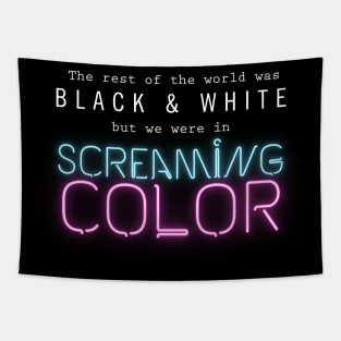 Scream In Color Tapestry