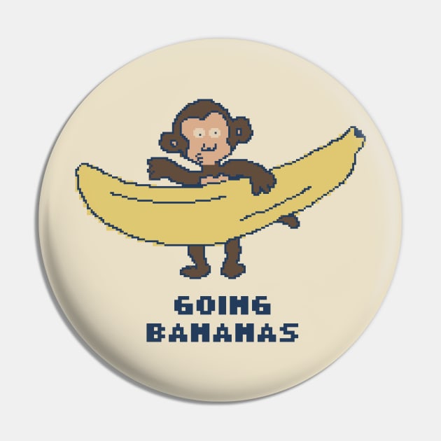 Going Bananas Pin by pxlboy