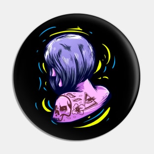 SHY TATTOOED GIRL Pin