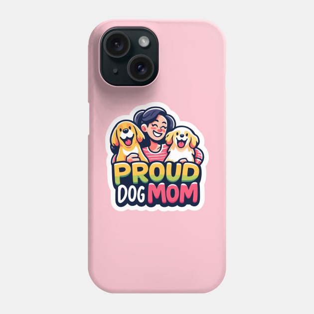 golden puppies dog mom Phone Case by DesignByKev