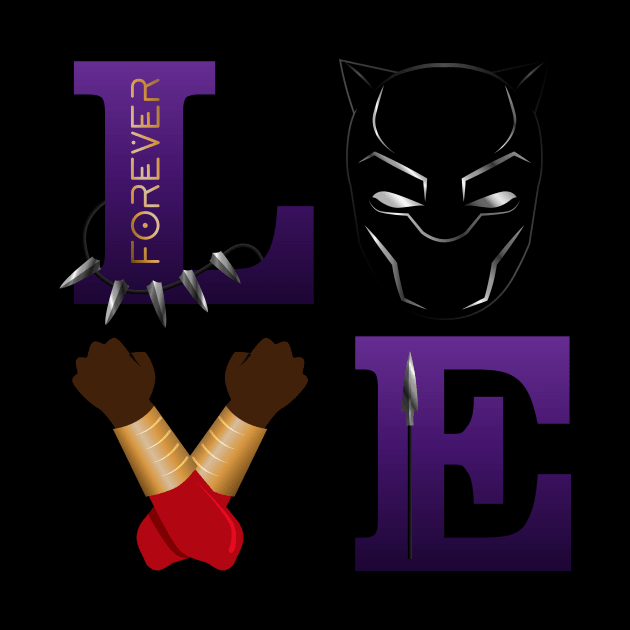 LOVE Black Panther by designedbygeeks