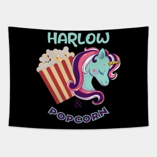 Harlow And Popcorn Funny Popcorn The Pony Tapestry