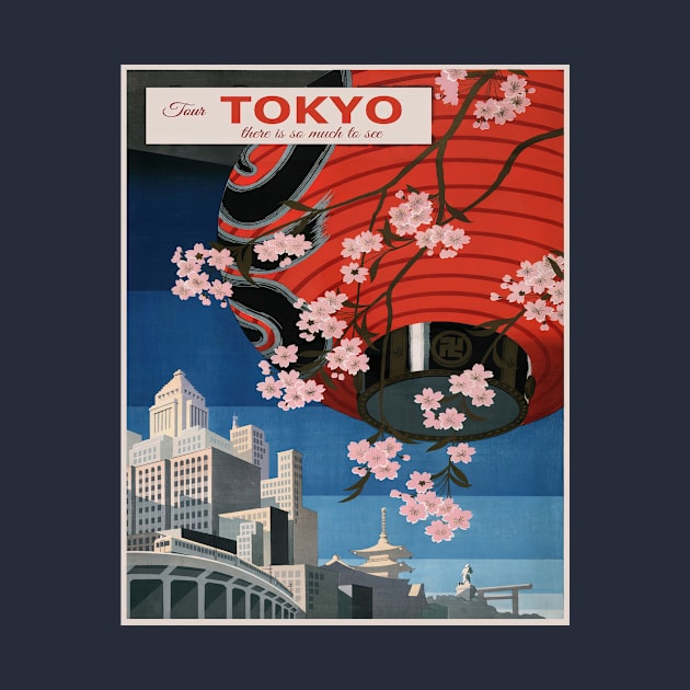 Vintage Japan Travel Poster by xposedbydesign