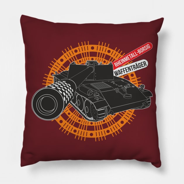 Rheinmetall Borsig Waffenträger Pillow by FAawRay