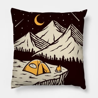 Camping: Go Outside! Pillow