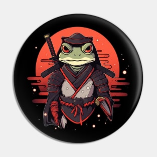 samurai frog Pin