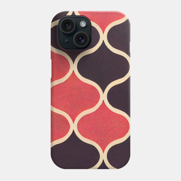 Geometric textile seamless pattern design Phone Case by DyeruArt