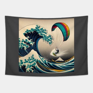 Kanagawa Kitesurfing - Wave Rider Tapestry