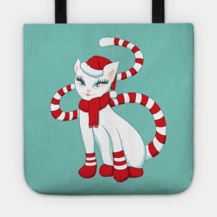 Cat In Christmas Mood Tote