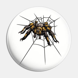 Halloween Spider Web Tarantula Pin