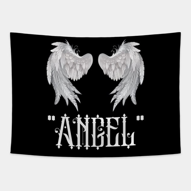 Cool Angel Wings 2 Tapestry by RoyaltyDesign