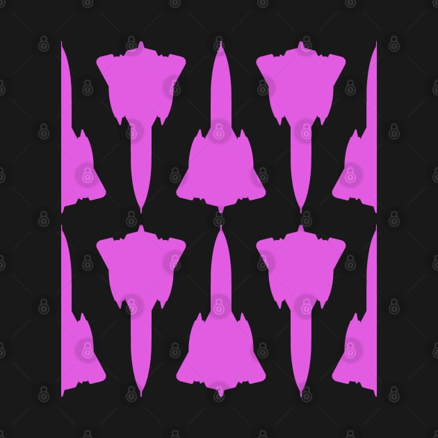 Lockheed SR-71 Blackbird - Pink & Black Pattern Design by PlaneJaneDesign