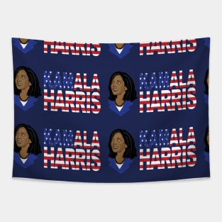 Kamala Harris Blue Tapestry