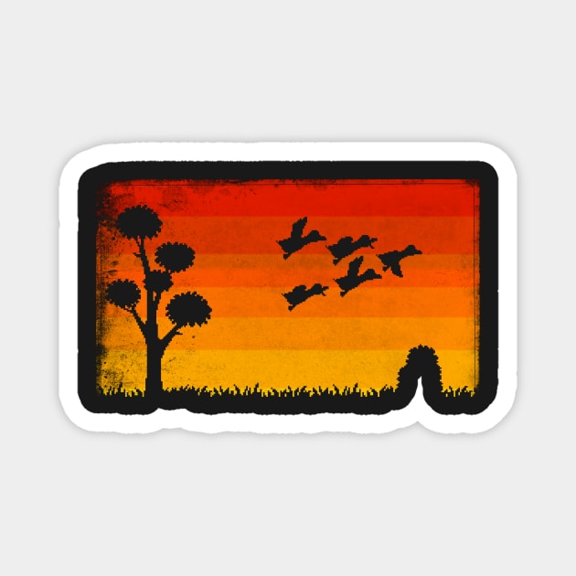 Duck Hunt Lake Magnet by mattographer