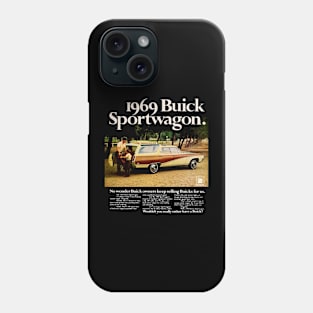 1969 BUICK SPORTWAGON - advert Phone Case