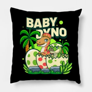 Cute Baby Corythosaurus Iguanodon Dino Cartoon Pillow