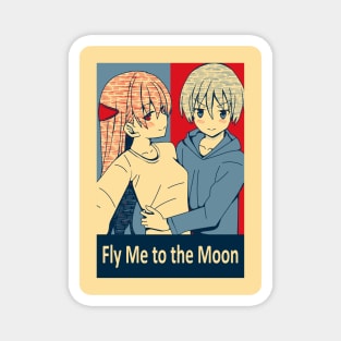 Tonikaku Kawaii - Fly Me to the Moon Anime Poster Magnet