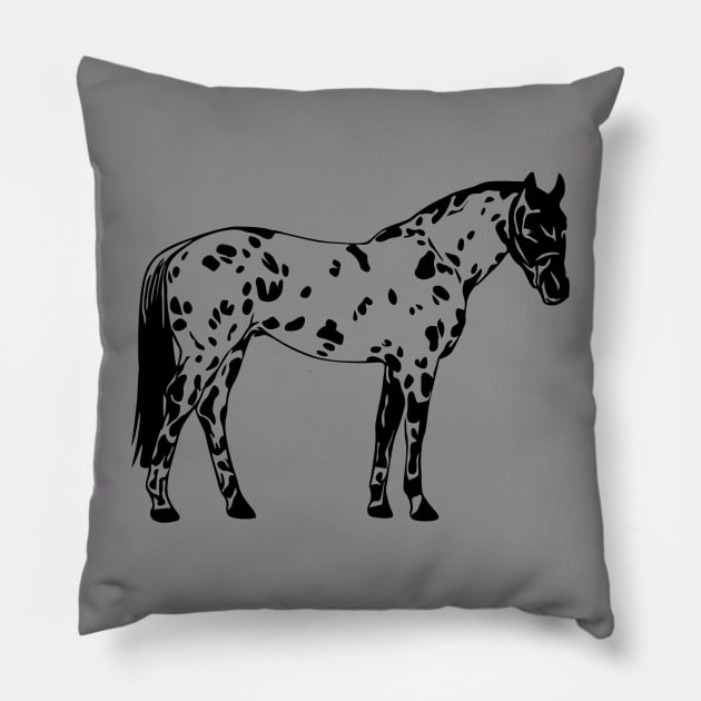 Appaloosa Spotted Horse Pillow by KayBee Gift Shop