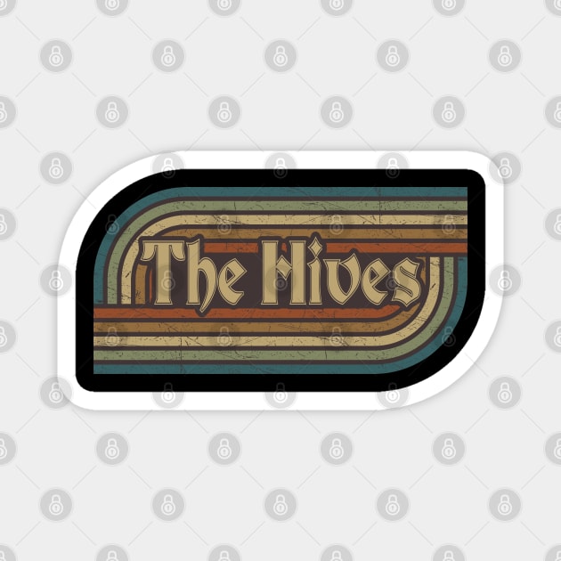 The Hives Vintage Stripes Magnet by paintallday