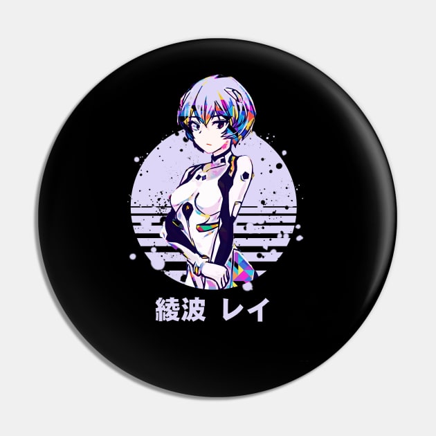 Rei Ayanami Pin by Retrostyle