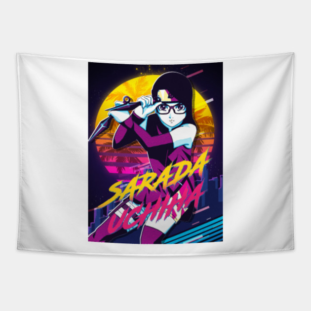 Sarada Uchiha Boruto Anime Retowave Boruto Naruto Next