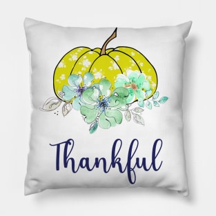 Thankful yellow pumpkin Pillow