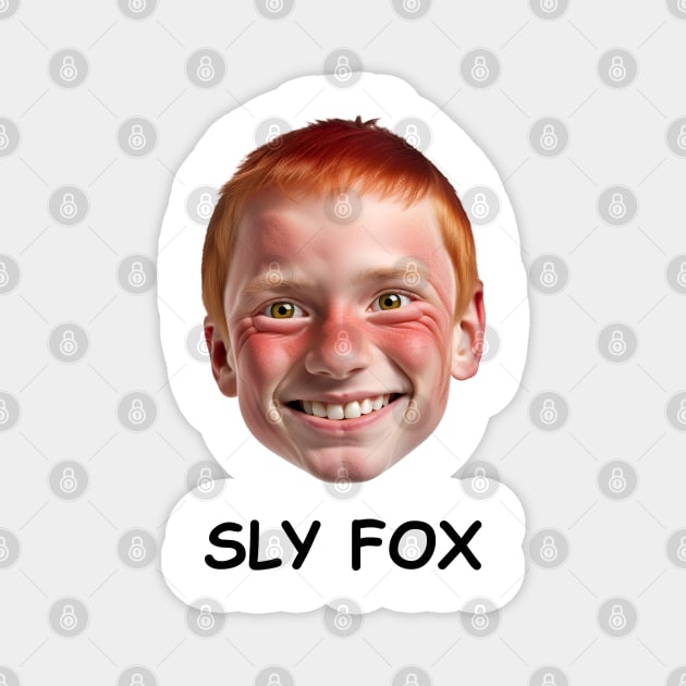 SLY FOX (Black Text) Magnet by Barnes Visuals