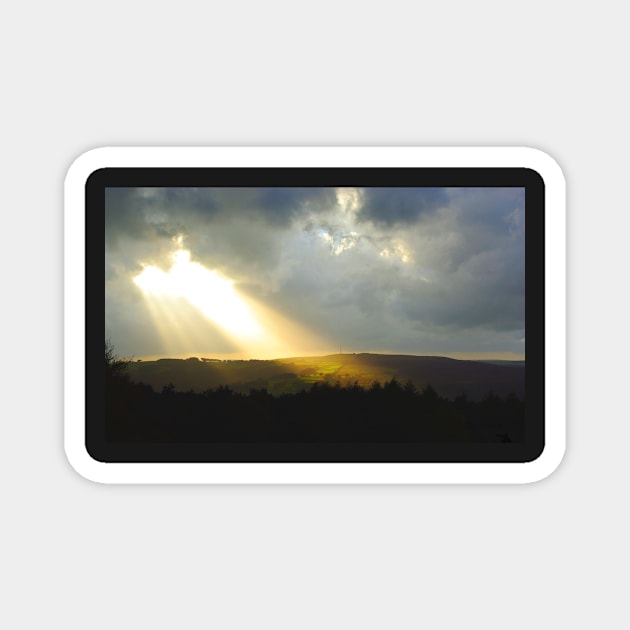 Angel of light over the valley of hope Magnet by Simon-dell