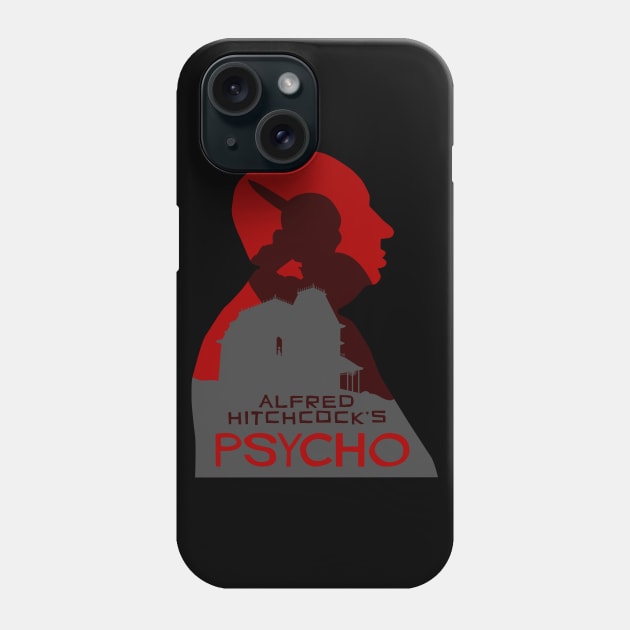 Alfred Hitchcock Psycho Phone Case by n23tees