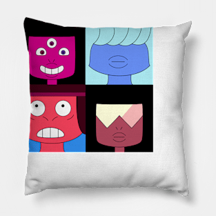 Faces of Garnet Pillow