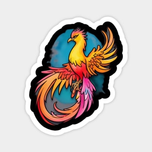 Legendary Phoenix bird of fire and revenge Magnet