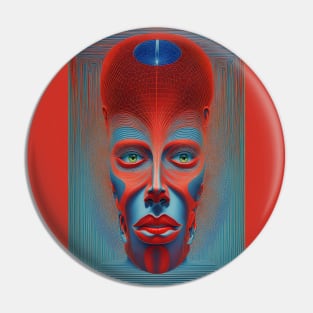 Aura of Cognition: Abstract Portraits in Technicolor Brilliance Pin