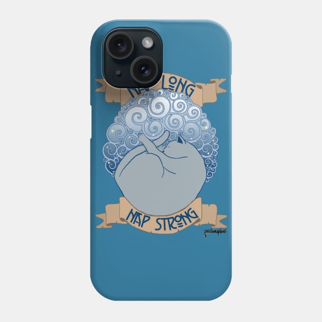 Nap Long, Nap Strong Cat Shirt Phone Case by xenotransplant