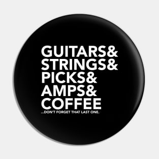 The Guitar List Pin