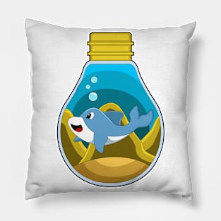 Dolphin at Swimming in Aquarium Pillow