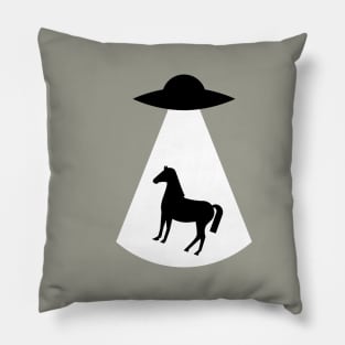 Horse Alien Abduction Pillow